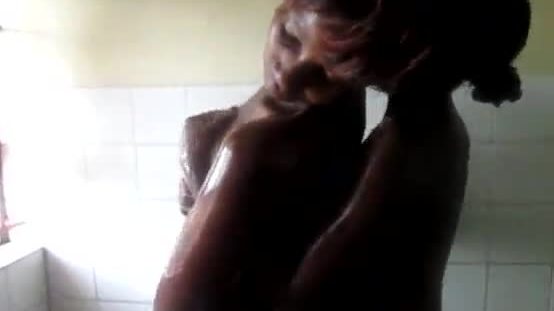 Amateur african lesbians showering together