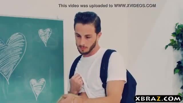 Fingering a student young pussy