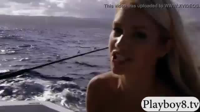 Badass hotties frisky fishing while nude