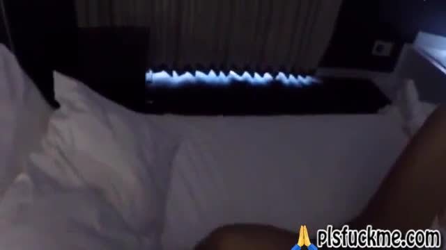 British couple fuck in a hotel pov