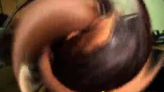 Busty ebony beauty blowjob