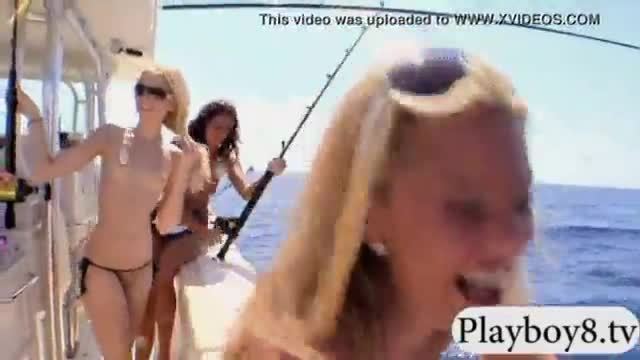 Super hot badass gals snowboarding and deep sea fishing