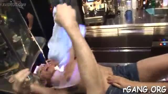 Sex slave is abased in public before hardcore sex