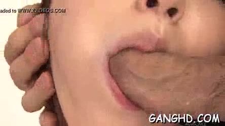 Japanese achieves multiple orgasms from gang bang