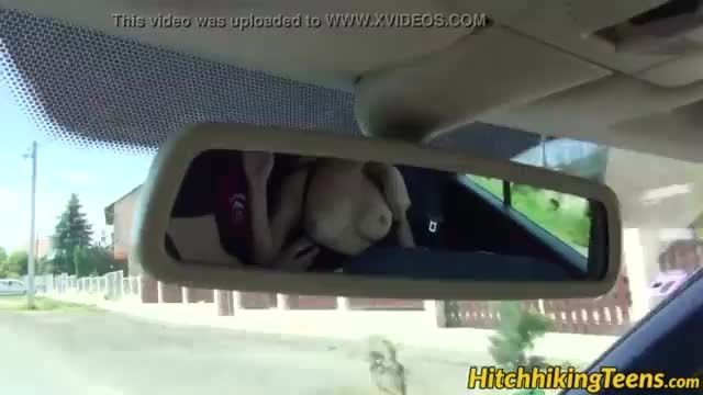 Horny hitchhiker hannah sweet banged hard on the backseat